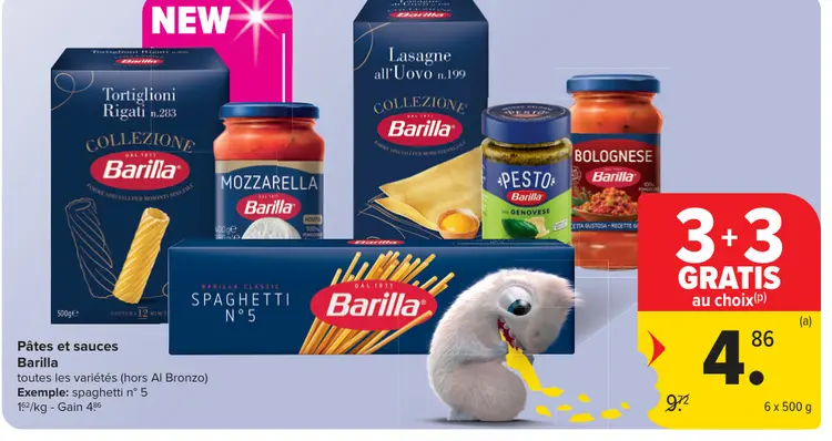 Offre: Pâtes et sauces