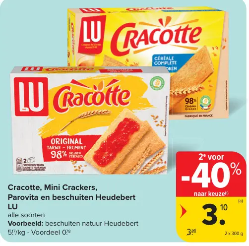 Promotie: Cracotte, Mini Crackers, Parovita en beschuit
