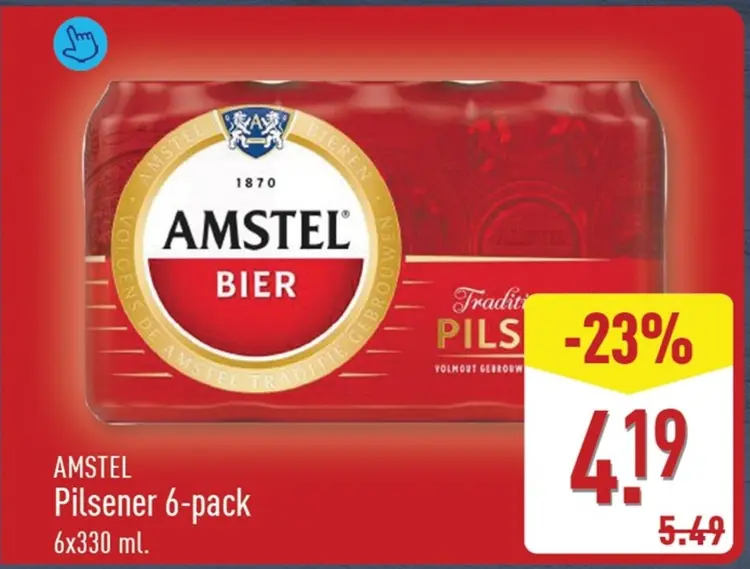 Aanbieding: Amstel Pilsener 6-pack