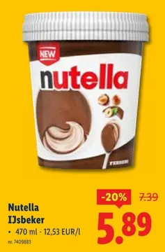 Aanbieding: Nutella IJsbeker