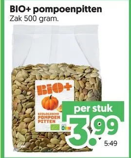 Aanbieding: BIO+ pompoenpitten