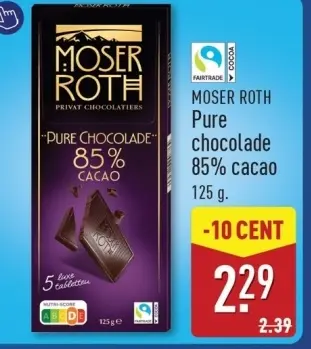 Aanbieding: Pure chocolade 85% cacao