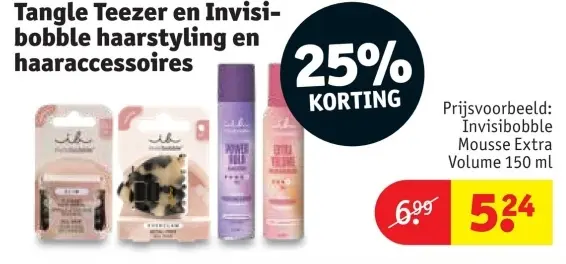 Promotie: Invisibobble Mousse Extra Volume