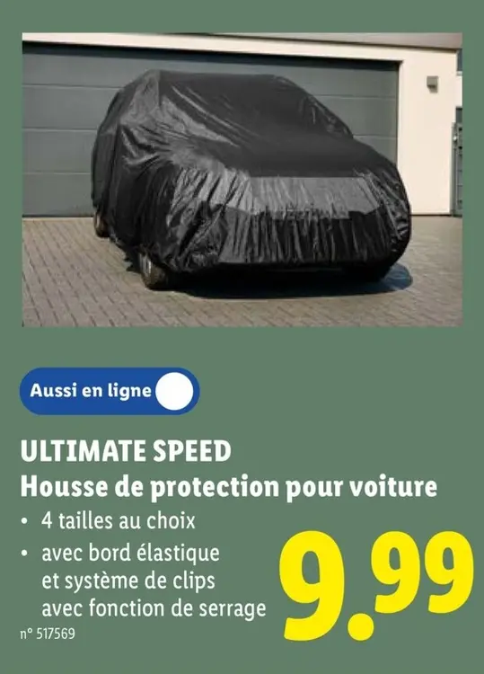 Offre: ULTIMATE SPEED Housse de protection pour voiture