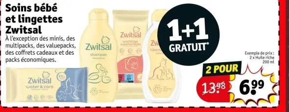 Offre: Soins bébé et lingettes