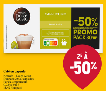 Offre: Nescafé - Dolce Gusto Duopack cappuccino