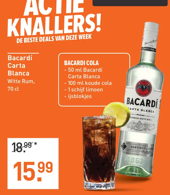 Aanbieding: Bacardí Carta Blanca
