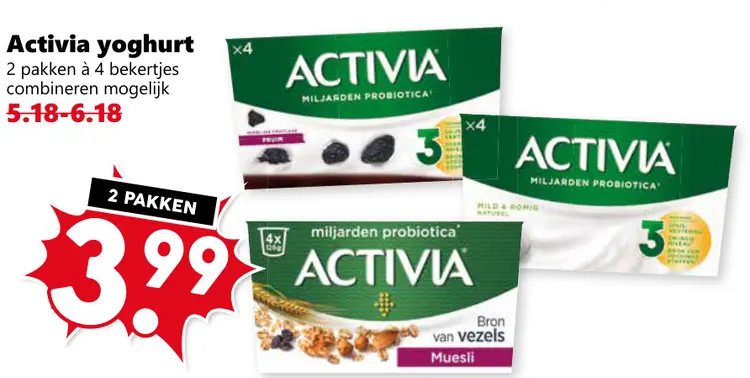 Aanbieding: Activia yoghurt
