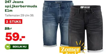 Aanbieding: 247 Jeans spijkerbermuda Elm