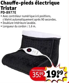 Offre: Chauffe-pieds électrique