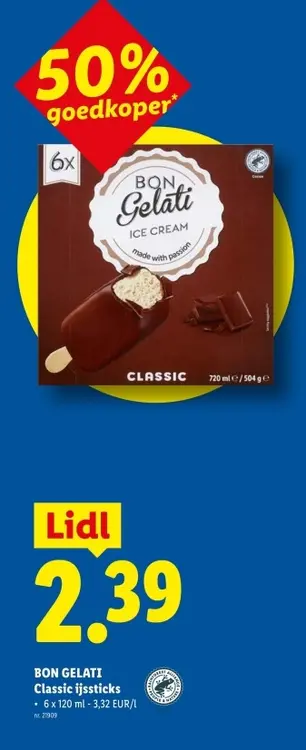 Promotie: Classic ijssticks