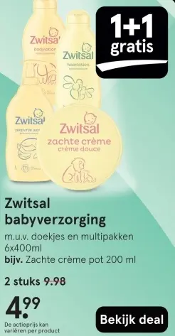 Aanbieding: Babyverzorging