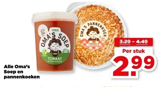 Aanbieding: Oma's Soep en pannenkoeken