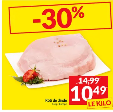 Offre: Rôti de dinde