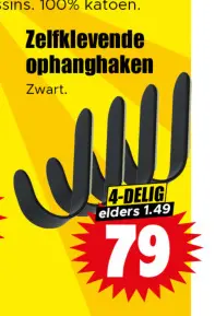 Aanbieding: Zelfklevende ophanghaken