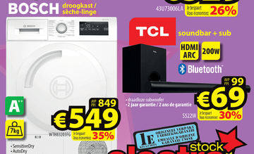 Aanbieding: TCL soundbar + sub