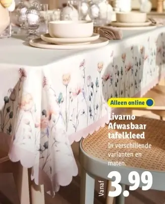 Aanbieding: Afwasbaar tafelkleed
