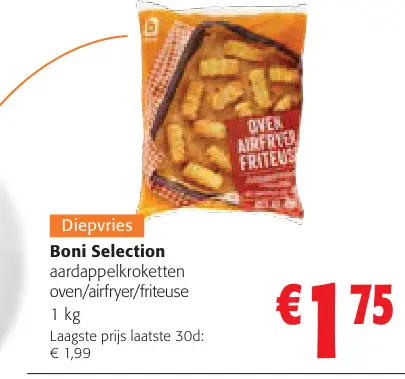 Aanbieding: aardappelkroketten