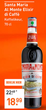 Aanbieding: Santa Maria Al Monte Elixir di Caffè						 70CL Overig