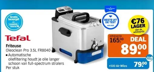 Aanbieding: Friteuse Oleoclean Pro 3.5L FR8040