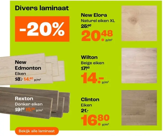 Promotie: Divers laminaat