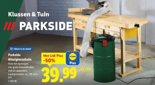 Aanbieding: Afzuiginstallatie