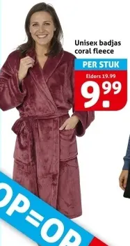 Aanbieding: Unisex badjas
