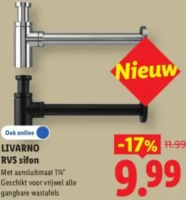 Aanbieding: Rvs sifon