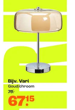 Aanbieding: Tafellamp Vari Goud
