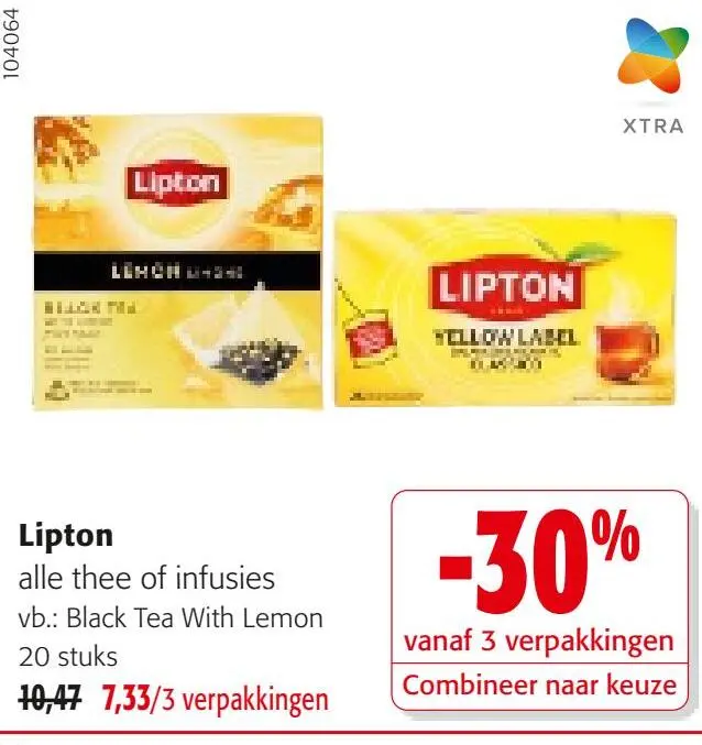 Promotie: Lipton alle thee of infusies