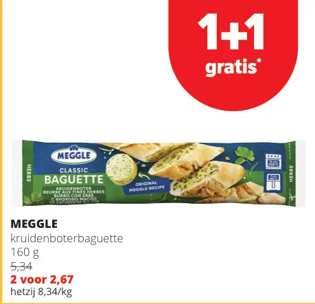 Promotie: Kruidenboterbaguette