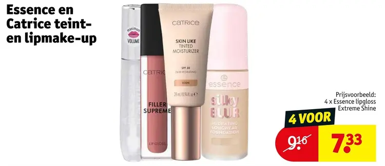 Promotie: Essence en Catrice teint- en lipmake-up