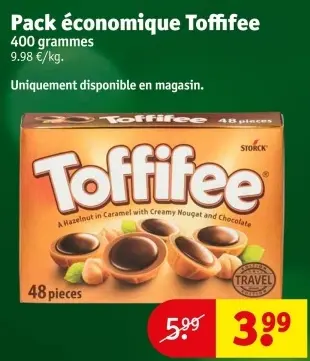 Offre: Pack économique Toffifee
