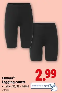 Offre: Legging courte