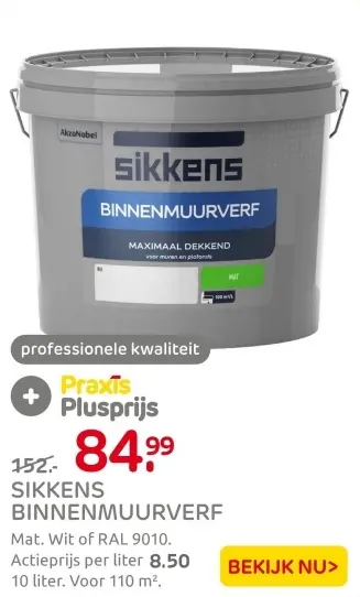 Aanbieding: Binnenmuurverf