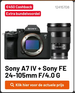 Aanbieding: Sony A7 IV + Sony FE 24-105mm F/4.0 G