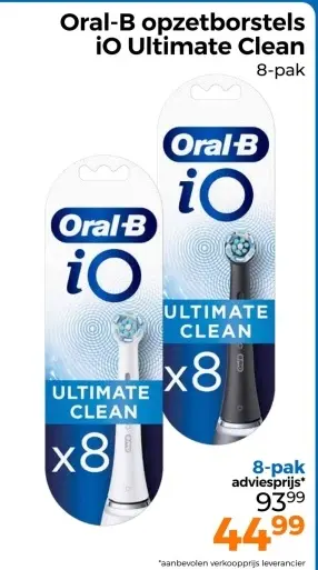 Aanbieding: Oral-B opzetborstels iO Ultimate Clean
