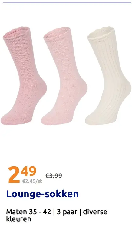 Promotie: Lounge-sokken