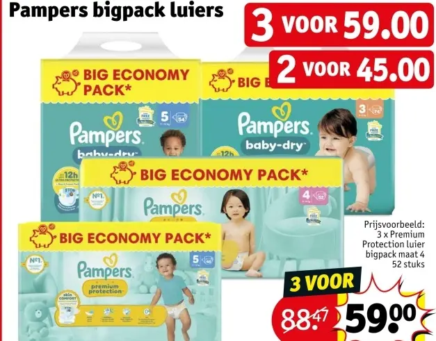 Promotie: Pampers bigpack luiers
