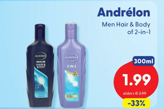 Aanbieding: Andrélon Men Hair & Body