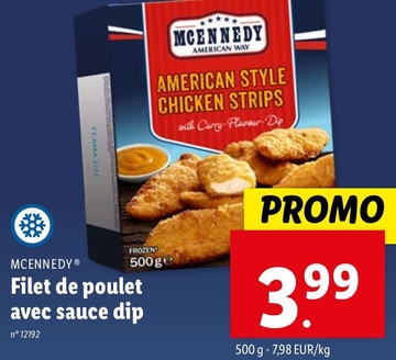 Offre: AMERICAN STYLE CHICKEN STRIPS with Curry - Plavour Dip