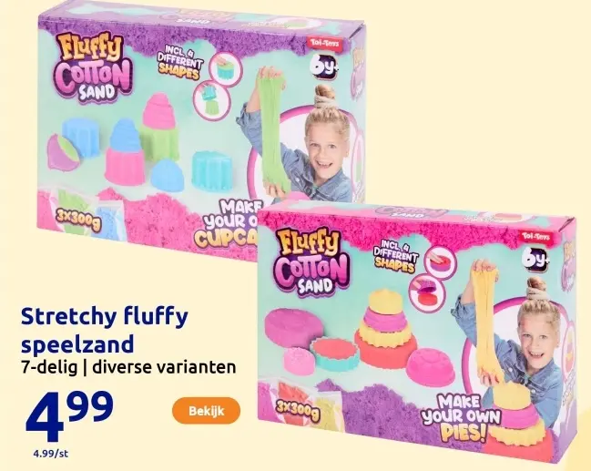 Offre: Stretchy fluffy speelzand