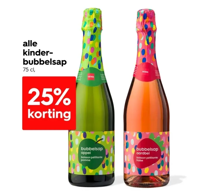 Aanbieding: kinder-bubbelsap