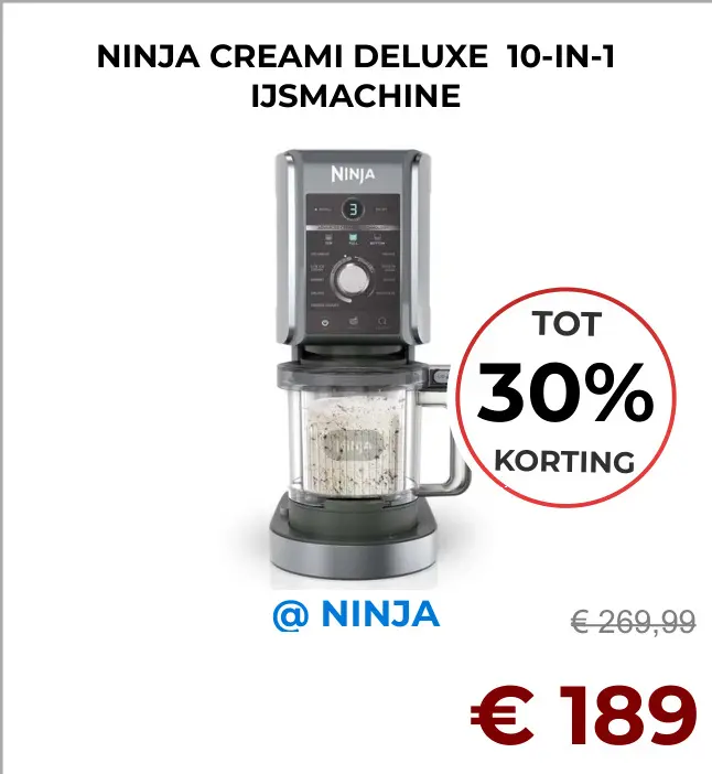 Aanbieding: Ninja creami deluxe 10-in-1 ijsmachine