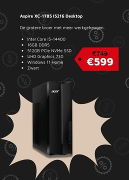 Aanbieding: Aspire XC-1785 15216 Desktop