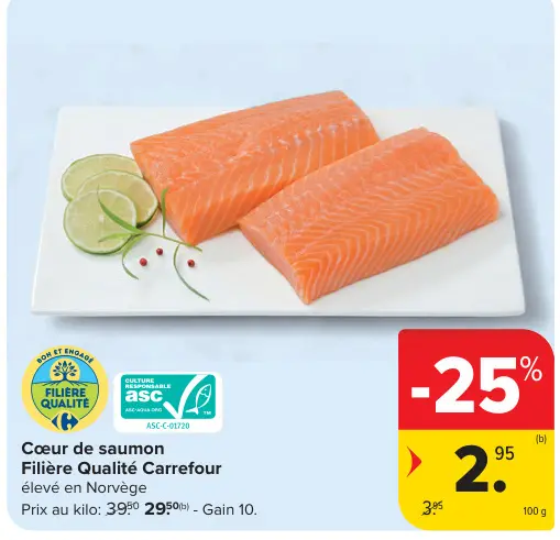Offre: Cœur de saumon