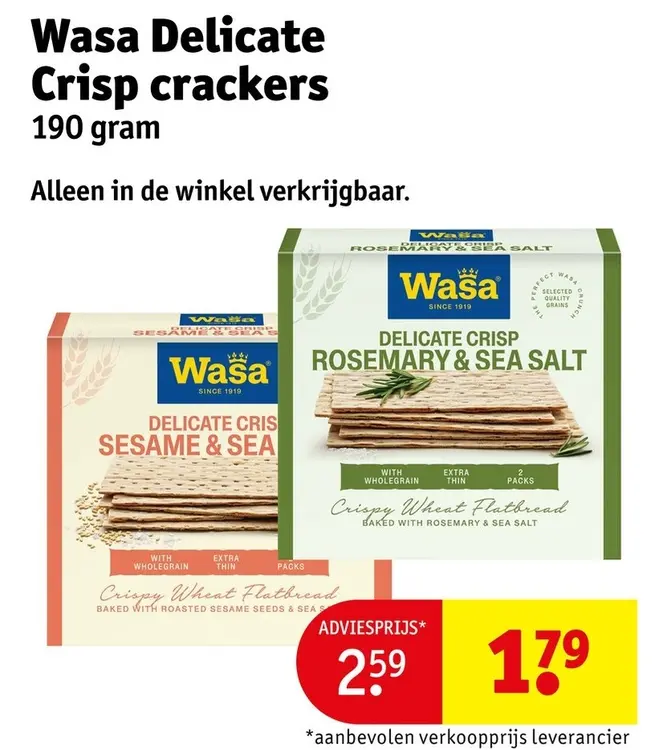 Aanbieding: Delicate Crisp crackers