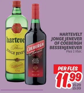 Aanbieding: Jonge Jenever of Coebergh Bessenjenever