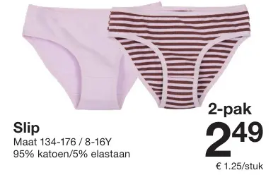 Promotie: Slip