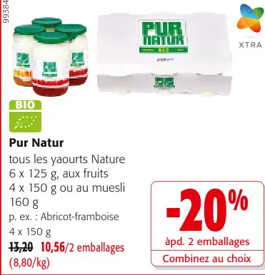 Offre: Tous les yaourts Nature